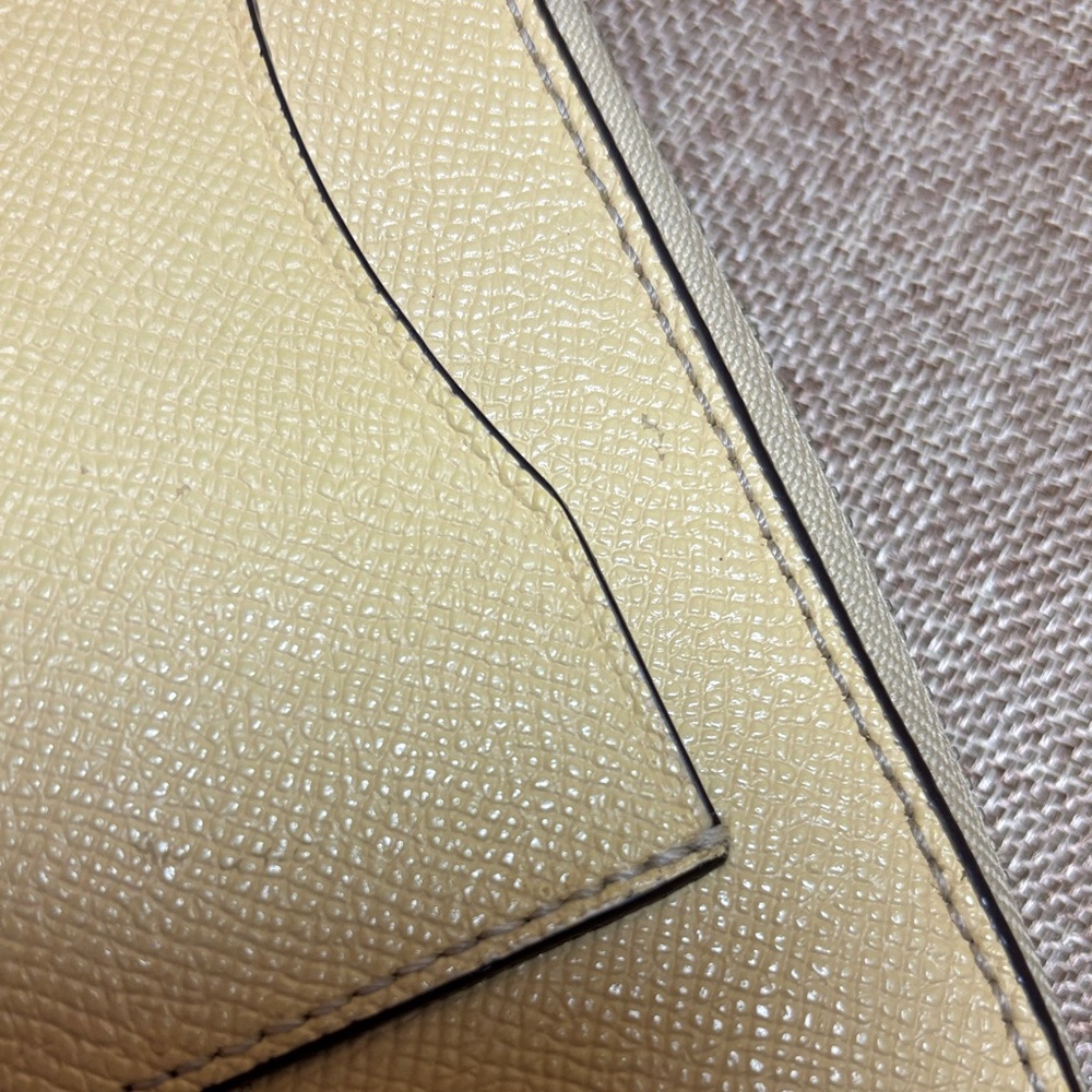 Coach Creamy Lemon Leather Zip-Around Full Size Wallet 7.5”Lx4”H - Picture 15 of 17